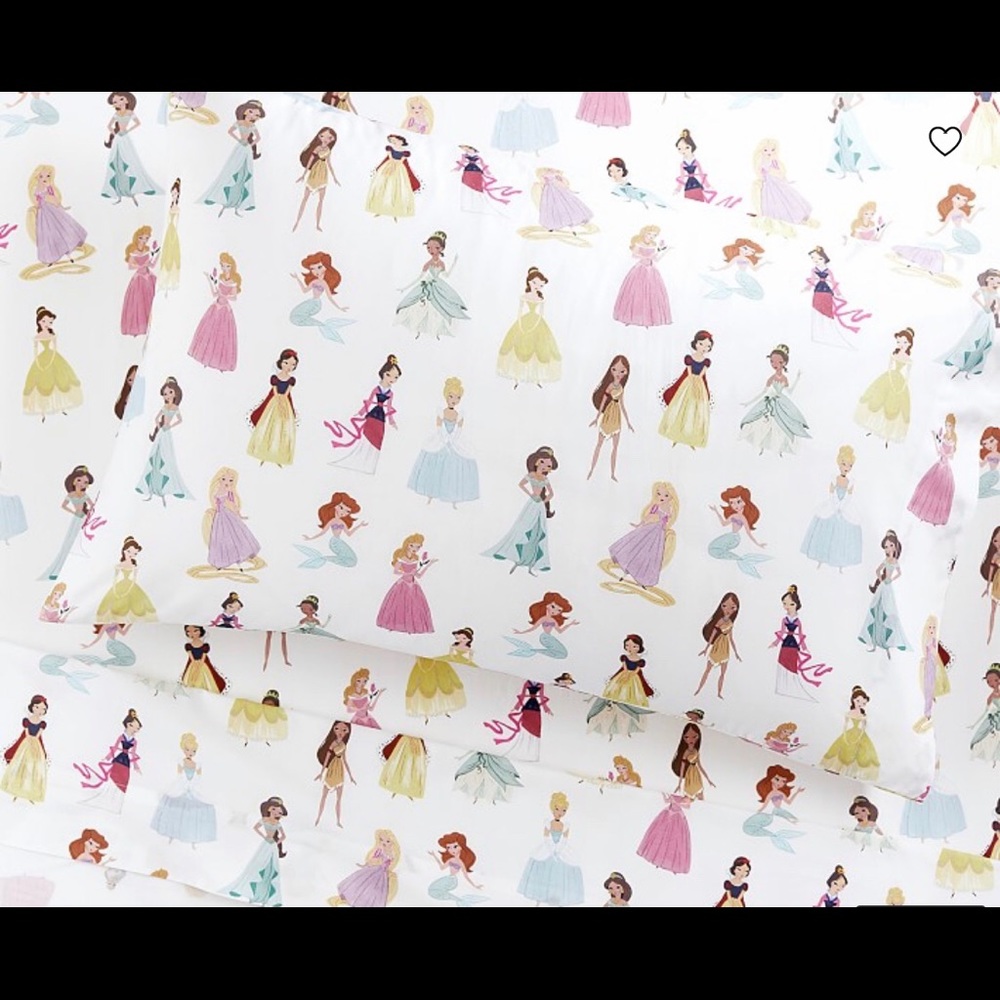 Pottery Barn Kids Disney Princess Sheet Set Twin